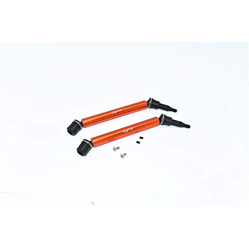 GPM ARRMA-1/10 KRATON 4X4 4S BLX-ARA102690/1/10 Outcast Harden Steel+Aluminum Front/Rear Adjustable CVD Drive Shaft -6PC Set (Orange)