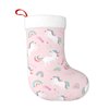 Cartoon Unicorn Christmas Stocking,17.7" Xmas Fireplace Hanging Stockings Decoration Stockings for Family Holiday Party Decoration（1 Piece）