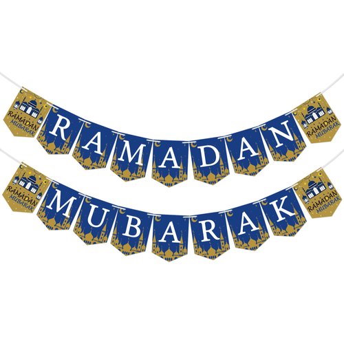 Ramadan Mubarak Banner - Ramadan Mubarak Decoration - Ramadan Mubarak Party Decorations Supplies ...