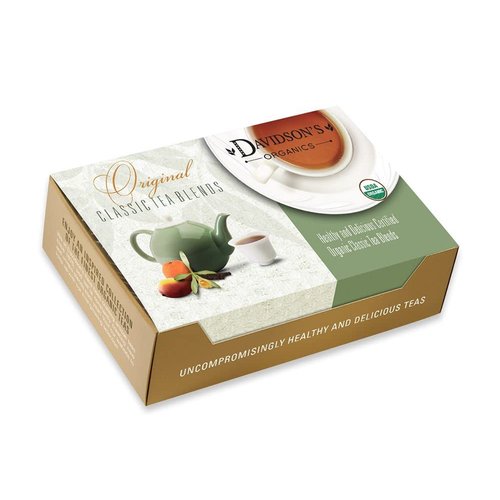 Davidson's Organics, Single Serve Decaffeinated English Breakfast, 100-count Individually Wrapped Tea Bags