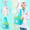 Doctor Kit for Toddlers 3-5 with Dog Toy 37 PCS Veterinarian Playset for Kids Doctors Play Set Pretend Play Doctor Set Vet Kit for Kids Medical Kit with Real Stethoscope Doctor Toys for Girls Age 3+