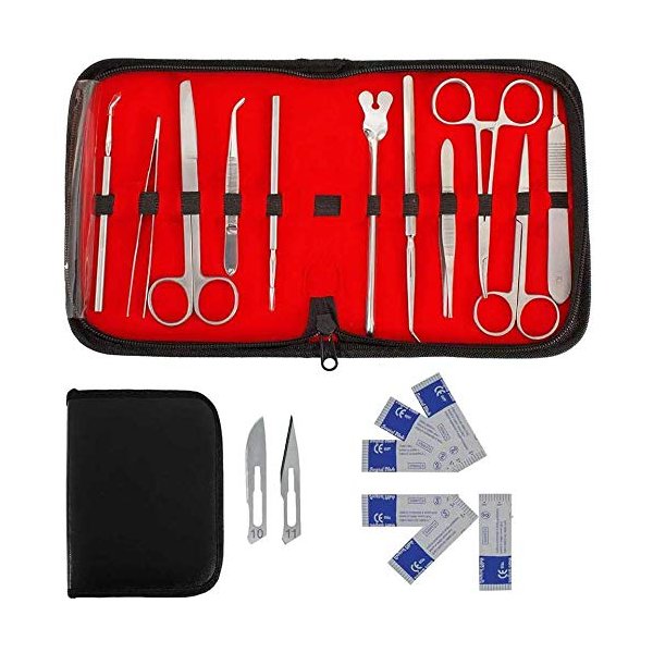 SURGICAL ONLINE 11 pcs Anatomy Student Dissection Kit Biology Lab Anatomy Medical Student Dissecting Dissection Kit Set with Scalpel