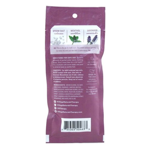 Village Naturals Aches + Pains Night Bath Soak 2 Ounce (12 Pieces)