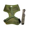 Dog Harness with Leash Vest Pet Puppy Soft Mesh (Green, XL: Chest 18" - 26" Neck up to 14")