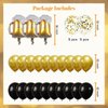 ZHENGYE Black Gold Birthday Party Decorations Set Beer Happy Birthday Party Banner Beer Balloons Latex Balloon Beer Themed Party Men Women Birthday Party Decorations Supplies