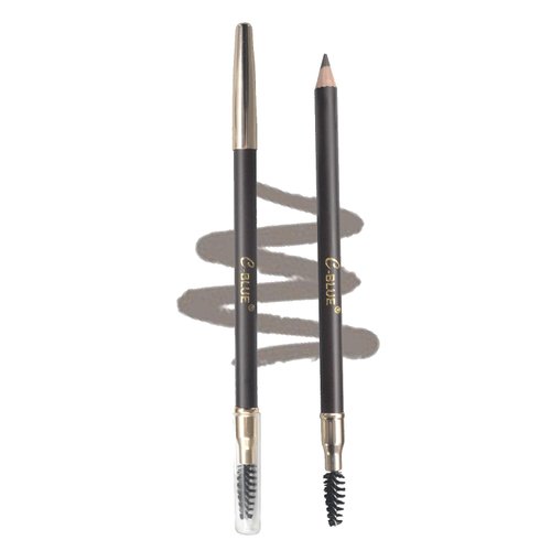GLORAY Dual-Ended Microblading Eyebrow Pencil | Japanese Formula & Technology | Waterproof Brow Definer | Brow Pencil & Spoolie Combo | All Skin Types Grey Brown 1.8g