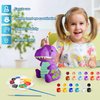 Loccmat Paint Your Own Dinosaur Lamp, Painting Kit Art Supplies Arts and Crafts, Night Light Dinosaur Toys for Girls Boys Birthday Gifts