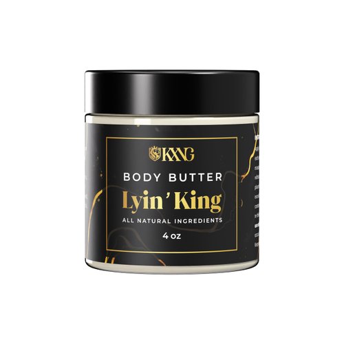 KXNG Cosmetics, Body Butter, Organic Skin Care for Men, Body Moisturizer Lotions and Creams, Raw Shea Butter, Cocoa Butter, Mango, Coconut Oil, Hand, Foot,All Skin Types,Dry Skin (Lyin’ King)