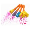READY 2 LEARN Triangle Grip Mini Texture Wands - 4 Easy to Grip Paint Brushes for Toddlers and Kids - Set 1 - DIY Patterns and Effects