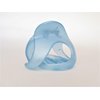 Generic Lite blue velvet like hair claw clip