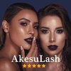AkesuLash Magnetic Eyelashes Natural Look - Magnetic Lashes with 2 Tube of Magnetic Eyeliner - 7 Pairs Mangetic False Eyelashes Kit with Applicator - Easy to Apply