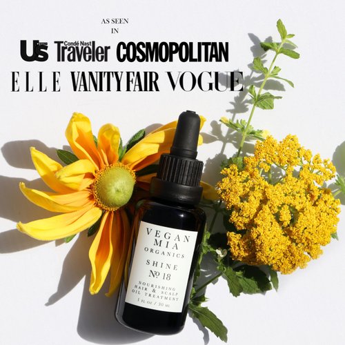 Vegan Mia USDA Organic Rosemary Oil for Hair Growth with Castor Oil & Jojoba Oil - Scalp Treatment & Intense Nourishment to Get Healthier, Thicker & Shiny Hair Naturally, 1 fl oz (Pack of 4)