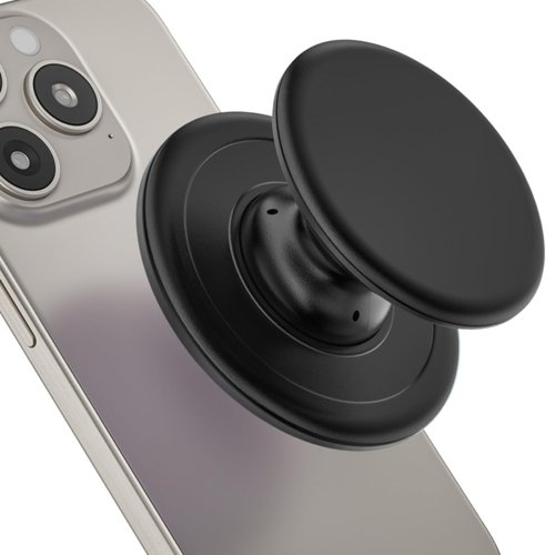 Grippopso for Magsafe Phone Grip, Magnetic Phone Grip Holder, Magnetic Collapsible Expandible Mobile Phone Grip Stand Holder for iPhone 16 15 14 13 12 Series, Black