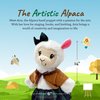Sharewood Forest Friends Aria The Alpaca Hand Puppet - Stuffed Animal Puppet for Toddlers, Kids, Teachers, Daycare & School - Hand Puppets for Kids, Toddler Puppets for Puppet Theatre & Creative Play