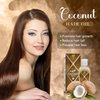 HERBOGANIC Coconut Hair Oil | Non-Sticky Hair Oil | For Deep Nourishment & Healthy Hair | Natural Hair Oil | 5 oz