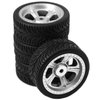 ShareGoo OD 2.55" RC 12mm Hex Plastics Wheel Rims & Rubber Tires Tyre for RC 1/10 On-Road Touring Racing Drift Car