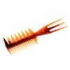 3 Pieces 3-in-1 Double-Sided Plastic Fish Tail Comb: Multifunctional Styling Tool for Hair Coloring, Highlighting, Balayage, and Microbraiding
