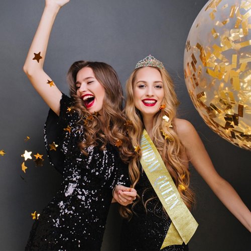 Chanaco Birthday Crown Birthday Sash for Women Birthday Queen Sash Tiaras for Women Happy Birthday Decorations Birthday Gifts for Women