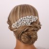 Rumtock Wedding Bridal Big Statement Hair Comb Bridesmaid Side Combs for Women Girls Boho Vintage Hair Piece