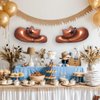 100% LIKED-3pcs Cowboy Hat Balloons, Western Themed Party Decorations, My First Rodeo Birthday Party, Baby Shower Supplies