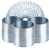 The Dreidel Company Silver Metal Coil Spring, Goody Bag Fillers, Party Favor for Kids, Variety of 2.4" (60mm) Individually Boxed (3-Pack)