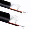 Befer Beauty Volume Lash Extensions 0.07D, Mix-15-20mm Eyelash Extension Matte Black, Easy Fan Volume Lashes Fluffy Matte Black Soft, D Curl Self Fanning Lash Extension Professional Eyelash Extensions