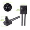 EPLZON KP-107 Waterproof Push Button Switch 12V ON/Off SPST Switch with 4.5''Lines for Motorcycle/Car(Pack of 5pcs,Black)