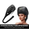 Bonnet Hair Dryer for Curly Hair,Upgraded Double Tubes Diffuser Cap,Even Heat Distribution,Hairstyling Dryer Cap for Women,Portable Hair Dryer,Hooded Hair Dryer,Hair Dryer Bonnet