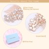 Ammei Headpiece Rose Gold Wedding Hair Comb With Pearls and Crystals Wedding Hair Accessories Bridal Headpiece Or For Parties (Rose God)