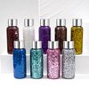 MAEPEOR Chunky Face Body Glitter Gel 19 Colors Mermaid Sequins Holographic Body Glitter Gel Long-Lasting Festival Makeup Glitter Paint for Face Body Hair Nails (30g, #008 Red)