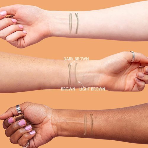 2 Pcs Magic Eyebrow Pencil Eyebrow Microblading Pen,Eye Makeup Eyebrow Pen Micro 4 Point Brow Pen Lift & Snatch Eyebrow Microblading Pen Creates Natural Looking Brows,Light & Dark Brown