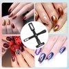 PEOVLVN Nail Magnets for Nail Art, 5 in 1 Nail Magnet Tool Cat Eye Magnet for Nails Multi-function Nail Magnets Nail Design Tools for Salon Studio Home Manicure DIY Nail Art (Black)
