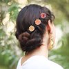 GAFATORY 4Pack Seashell Ocean Hair Clips for Women Blue Mini Hair Clips Small Clips Starfish Seashell Mermaid Accessories Whale Hair Mini Animal Cute Creaseless Hair Clips for Girls
