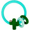 C.R. Gibson BTEE-24551 Cactus Ring 100% Food Grade Silicone Teether for Babies, 3.2" W x 3.6" L, Multicolor