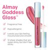 Almay Lip Gloss, Non-Sticky Lip Makeup, Holographic Glitter Finish, Hypoallergenic, 700 Flame, 0.9 Oz