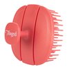 Tangols Triple-Fold Elastic Shampoo Hair Brush with Flexible-Soft Bristles, Promotes Hair Growth & Dandruff Removal, Scalp Exfoliator Head Massager Shampoo Shower Brush for All Hair Types (Red)