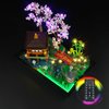 DALDED LED Lighting Kit for Lego Icons Tranquil Garden, LED Light Compatible with Lego 10315 Building Block Models (Remote Control Version)