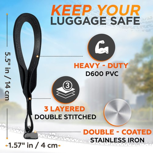 RoofPax 6 Rooftop Cargo Tie Down Hook Straps for Strapping Down Any Car Top Luggage. Waterproof, Attaches to Car Door Frame, Patent Registered, Extended Warranty!