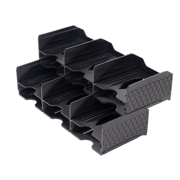 JstFrU Card Case Black | Card Sorting Tray for Catan Resource Cards - Gaming | Game Accessory for The Catan Board Game | Suitable for The Expansion of Catan Game Cards and All Other Card Games