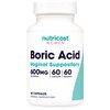 Nutricost Boric Acid 600mg, 60 Capsules - Vaginal Suppository - Non-GMO - for Women