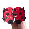 Funny Big Ladybug Hair Clip,Acetate Hair Clip,Small Claw Clip for Women,Red, 1 Count (Pack of 1)