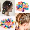 SuPoo 80 Pcs Butterfly Clips for Hair Small Flower Hair Clip Mini Hair Clips for Girls Butterfly Hair Clips Tiny Claw Clips Baby Hair Clips Toddler Claw Clips Hair Accessories Barrettes for Girls