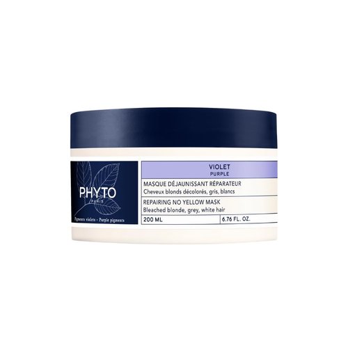 Phyto Purple Repairing Hair Mask for Blonde Highlighted Hair - Neutralizes Yellow Tones, Reduce Brassiness & Condition Dry, Damaged Hair|200ml