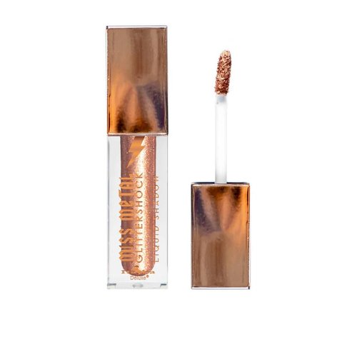 Italia Deluxe Miss Metal Glittershock Liquid Eyeshadow (08B - Bronzed), 0.17 Fl Oz (Pack of 1)