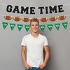 Pre-Strung Game Time Football Banner - NO DIY - Football Party Banner - Pre-Strung Garland on 6 ft Strands - Football Birthday Party Decorations & Decor. Sports Fantasy Football Party. Did we mention
