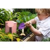Kinderific Gardening Set, Tool Kit, for Kids, STEM, Includes Tote Bag, Spade, Watering Can, Rake, Fork, Trowel and Gloves (Pink)