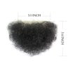 viviaBella Fake Private Hair Handmade Biniki Synthetic Hair Body Hair Adding Hair Volume (Style1, Natural Black)