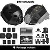 ACTIONUNION Airsoft Fast Helmet Basic Set PJ Type Tactical Paintball Helmet (Medium, Black)