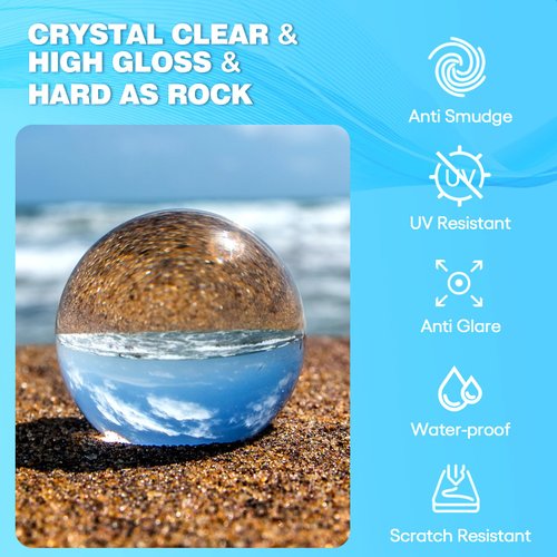 16oz Premium Clear Epoxy Resin Kit Casting and Coating for River Table Tops, Art Casting Resin,Jewelry Projects, DIY,Tumbler Crafts, Molds, Art Painting, Easy Mix 1:1 Ratio, Christmas DIY Gift