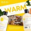 DANI Moisturizing Body Wash Naturals - Warm Sandalwood Vanilla Aromatherapy - Organic Aloe Vera & Natural Glycerin - Paraben & Sulfate Free Shower Gel - For Men & Women - 12 Ounce Bottle